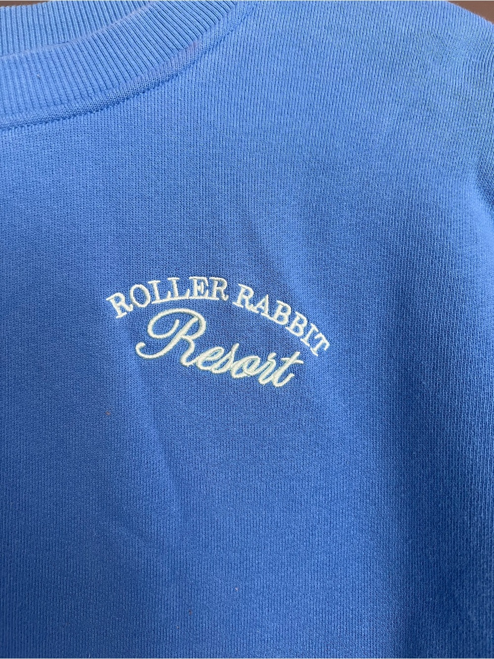 Roller Rabbit Bright Blue Pullover Sweatshirt - Picture 3 of 5